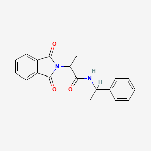 molecular formula C19H18N2O3 B5176131 2-(1,3-dioxo-1,3-dihydro-2H-isoindol-2-yl)-N-(1-phenylethyl)propanamide 