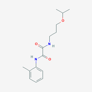 molecular formula C15H22N2O3 B5176132 N-(3-isopropoxypropyl)-N'-(2-methylphenyl)ethanediamide 