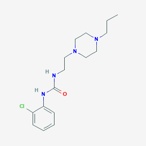 molecular formula C16H25ClN4O B5176137 N-(2-chlorophenyl)-N'-[2-(4-propyl-1-piperazinyl)ethyl]urea 
