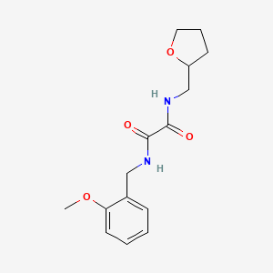 molecular formula C15H20N2O4 B5176170 N-(2-methoxybenzyl)-N'-(tetrahydro-2-furanylmethyl)ethanediamide 
