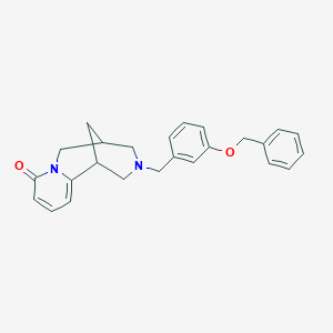 molecular formula C25H26N2O2 B5176180 11-[3-(benzyloxy)benzyl]-7,11-diazatricyclo[7.3.1.0~2,7~]trideca-2,4-dien-6-one 