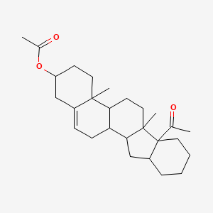 molecular formula C27H40O3 B5176187 6b-acetyl-4a,6a-dimethyl-2,3,4,4a,4b,5,6,6a,6b,7,8,9,10,10a,11,11a,11b,12-octadecahydro-1H-indeno[2,1-a]phenanthren-2-yl acetate 