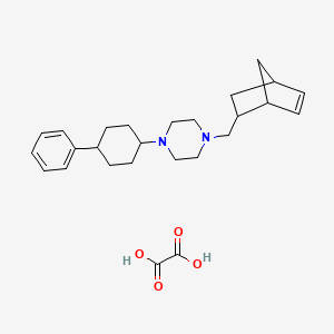 1-(bicyclo[2.2.1]hept-5-en-2-ylmethyl)-4-(4-phenylcyclohexyl)piperazine oxalate