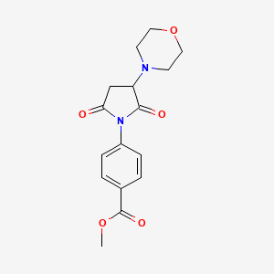 methyl 4-[3-(4-morpholinyl)-2,5-dioxo-1-pyrrolidinyl]benzoate
