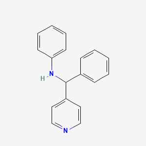 N-[phenyl(4-pyridinyl)methyl]aniline