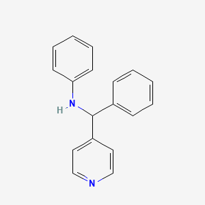 molecular formula C18H16N2 B5176218 N-[phenyl(4-pyridinyl)methyl]aniline 