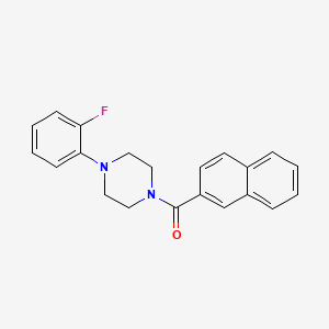 molecular formula C21H19FN2O B5176262 1-(2-fluorophenyl)-4-(2-naphthoyl)piperazine 