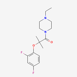 1-[2-(2,4-difluorophenoxy)-2-methylpropanoyl]-4-ethylpiperazine