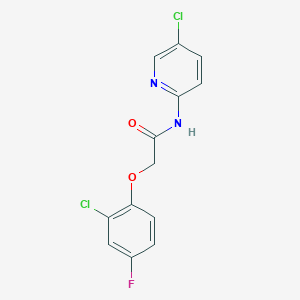 2-(2-chloro-4-fluorophenoxy)-N-(5-chloro-2-pyridinyl)acetamide