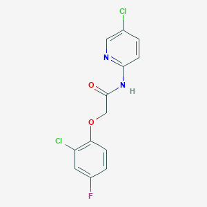 molecular formula C13H9Cl2FN2O2 B5176283 2-(2-chloro-4-fluorophenoxy)-N-(5-chloro-2-pyridinyl)acetamide 