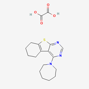 4-(1-azepanyl)-5,6,7,8-tetrahydro[1]benzothieno[2,3-d]pyrimidine oxalate