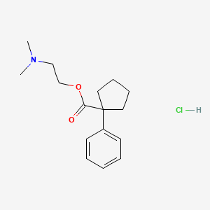 molecular formula C16H24ClNO2 B5176315 2-(dimethylamino)ethyl 1-phenylcyclopentanecarboxylate hydrochloride 