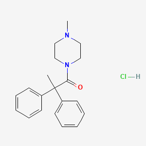 molecular formula C20H25ClN2O B5176324 1-(2,2-diphenylpropanoyl)-4-methylpiperazine hydrochloride 