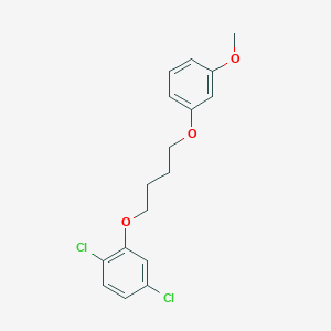 molecular formula C17H18Cl2O3 B5176356 1,4-dichloro-2-[4-(3-methoxyphenoxy)butoxy]benzene 