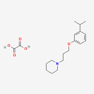 molecular formula C19H29NO5 B5176387 1-[3-(3-isopropylphenoxy)propyl]piperidine oxalate 