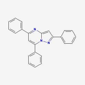 molecular formula C24H17N3 B5176395 2,5,7-triphenylpyrazolo[1,5-a]pyrimidine 