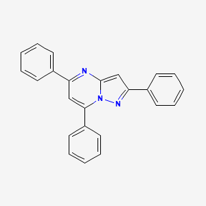 molecular formula C24H17N3 B5176395 2,5,7-三苯基吡唑并[1,5-a]嘧啶 