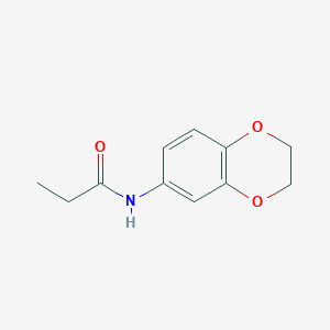 molecular formula C11H13NO3 B5176401 N-(2,3-dihydro-1,4-benzodioxin-6-yl)propanamide 