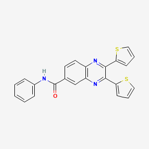 N-phenyl-2,3-di-2-thienyl-6-quinoxalinecarboxamide