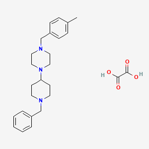 molecular formula C26H35N3O4 B5176443 1-(1-benzyl-4-piperidinyl)-4-(4-methylbenzyl)piperazine oxalate 