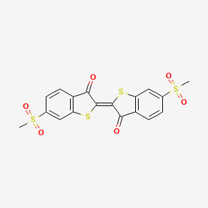 6,6'-bis(methylsulfonyl)-3H,3'H-2,2'-bi-1-benzothiophene-3,3'-dione