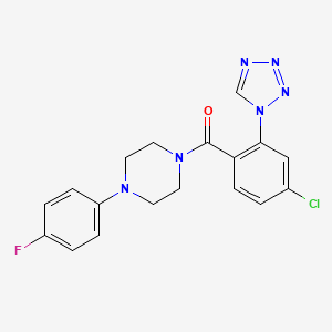 1-[4-chloro-2-(1H-tetrazol-1-yl)benzoyl]-4-(4-fluorophenyl)piperazine