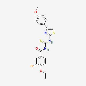 3-bromo-4-ethoxy-N-({[4-(4-methoxyphenyl)-1,3-thiazol-2-yl]amino}carbonothioyl)benzamide