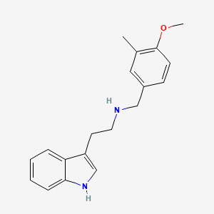 molecular formula C19H22N2O B5176516 2-(1H-indol-3-yl)-N-(4-methoxy-3-methylbenzyl)ethanamine 