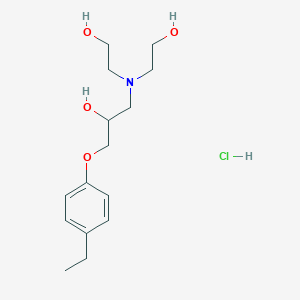 molecular formula C15H26ClNO4 B5176529 1-[bis(2-hydroxyethyl)amino]-3-(4-ethylphenoxy)-2-propanol hydrochloride 