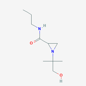 molecular formula C10H20N2O2 B5176540 1-(2-hydroxy-1,1-dimethylethyl)-N-propyl-2-aziridinecarboxamide 