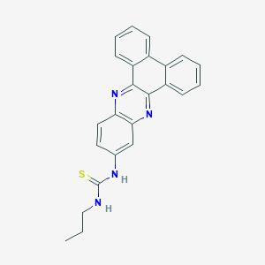 molecular formula C24H20N4S B5176563 N-dibenzo[a,c]phenazin-11-yl-N'-propylthiourea 