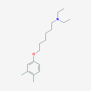 molecular formula C18H31NO B5176568 6-(3,4-dimethylphenoxy)-N,N-diethyl-1-hexanamine 