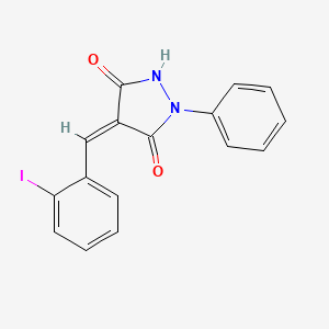 molecular formula C16H11IN2O2 B5176619 4-(2-iodobenzylidene)-1-phenyl-3,5-pyrazolidinedione 