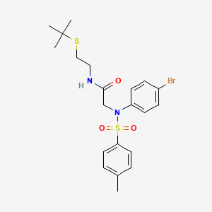 N~2~-(4-bromophenyl)-N~1~-[2-(tert-butylthio)ethyl]-N~2~-[(4-methylphenyl)sulfonyl]glycinamide