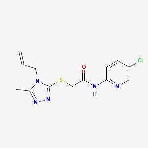 2-[(4-allyl-5-methyl-4H-1,2,4-triazol-3-yl)thio]-N-(5-chloro-2-pyridinyl)acetamide