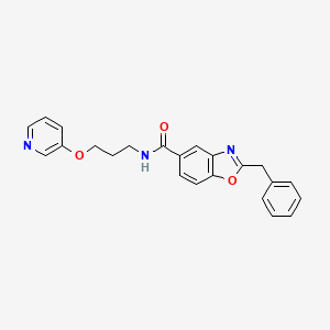 molecular formula C23H21N3O3 B5176638 2-benzyl-N-[3-(3-pyridinyloxy)propyl]-1,3-benzoxazole-5-carboxamide 