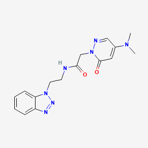 N-[2-(1H-1,2,3-benzotriazol-1-yl)ethyl]-2-[4-(dimethylamino)-6-oxo-1(6H)-pyridazinyl]acetamide