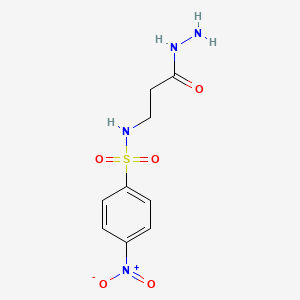 N-(3-hydrazino-3-oxopropyl)-4-nitrobenzenesulfonamide