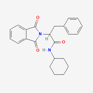 molecular formula C23H24N2O3 B5176743 N-cyclohexyl-2-(1,3-dioxo-1,3-dihydro-2H-isoindol-2-yl)-3-phenylpropanamide 