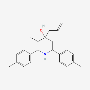 molecular formula C23H29NO B5176754 4-allyl-3-methyl-2,6-bis(4-methylphenyl)-4-piperidinol 