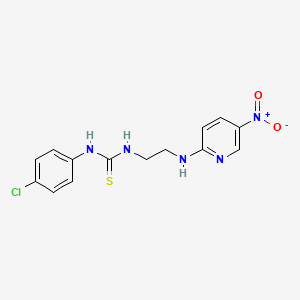 N-(4-chlorophenyl)-N'-{2-[(5-nitro-2-pyridinyl)amino]ethyl}thiourea