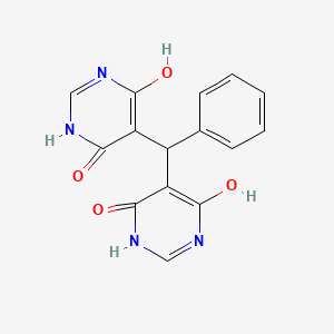 molecular formula C15H12N4O4 B5176769 5,5'-(phenylmethylene)bis(6-hydroxy-4(3H)-pyrimidinone) 