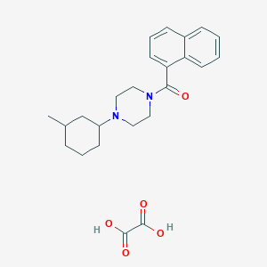 molecular formula C24H30N2O5 B5176787 1-(3-methylcyclohexyl)-4-(1-naphthoyl)piperazine oxalate 