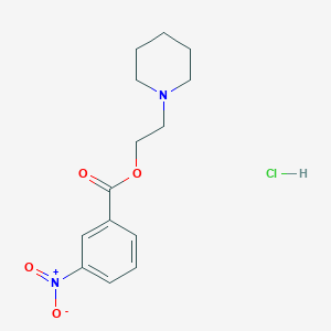 2-(1-piperidinyl)ethyl 3-nitrobenzoate hydrochloride