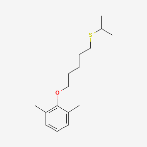 molecular formula C16H26OS B5176863 2,6-dimethylphenyl 5-(isopropylthio)pentyl ether 