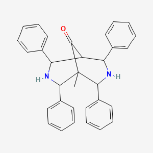 1-methyl-2,4,6,8-tetraphenyl-3,7-diazabicyclo[3.3.1]nonan-9-one