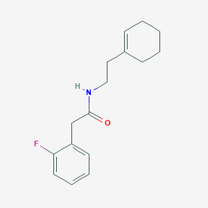 molecular formula C16H20FNO B5176937 N-[2-(1-cyclohexen-1-yl)ethyl]-2-(2-fluorophenyl)acetamide 