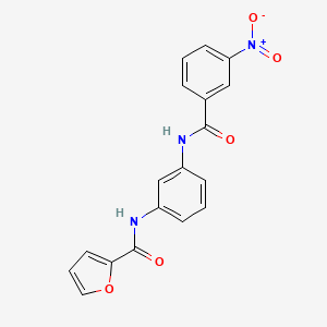 N-{3-[(3-nitrobenzoyl)amino]phenyl}-2-furamide