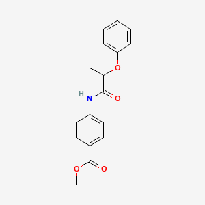 molecular formula C17H17NO4 B5177083 methyl 4-[(2-phenoxypropanoyl)amino]benzoate 