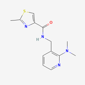 N-{[2-(dimethylamino)-3-pyridinyl]methyl}-2-methyl-1,3-thiazole-4-carboxamide